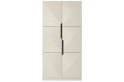 Bogart Szafy*ASHA SZAFA 100 2D - cashmere / czarne uchwyty / cokół