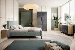 Bogart Szafy*ASHA SZAFA 100 2D - rivier stone / artisan / czarne uchwyty / cokół