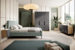 Bogart Szafy*ASHA SZAFA 150 3D - rivier stone / artisan / czarne uchwyty / cokół