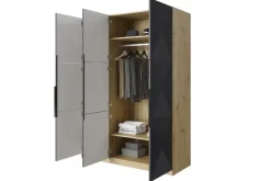 Bogart Szafy*ASHA SZAFA 150 3D - rivier stone / artisan / czarne uchwyty / cokół