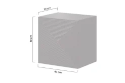 Bogart Szafki I Regały*ASHA SZAFKA WISZĄCA 40 1D - cashmere