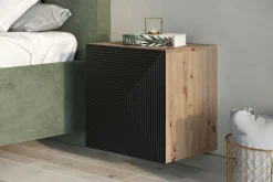 Bogart Szafki I Regały*ASHA SZAFKA WISZĄCA 40 1D - czarny mat / artisan