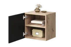 Bogart Szafki I Regały*ASHA SZAFKA WISZĄCA 40 1D - czarny mat / artisan