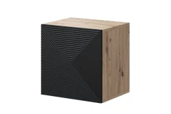 Bogart Szafki I Regały*ASHA SZAFKA WISZĄCA 40 1D - czarny mat / artisan