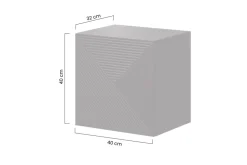 Bogart Szafki I Regały*ASHA SZAFKA WISZĄCA 40 1D - czarny mat / artisan