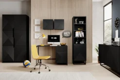 Bogart Szafki I Regały*ASHA SZAFKA WISZĄCA 40 1D - czarny mat