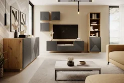 Bogart Szafki I Regały*ASHA SZAFKA WISZĄCA 40 1D - rivier stone / artisan