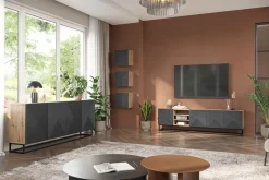 Bogart Szafki I Regały*ASHA SZAFKA WISZĄCA 40 1D - rivier stone / artisan