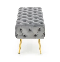 Halmar Fotele*ATHENA ławka popielaty / złoty (1p=1szt)1 sztuka