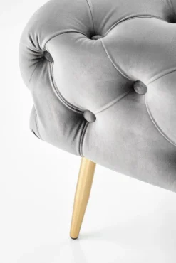 Halmar Fotele*ATHENA ławka popielaty / złoty (1p=1szt)1 sztuka