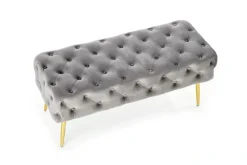 Halmar Fotele*ATHENA ławka popielaty / złoty (1p=1szt)1 sztuka