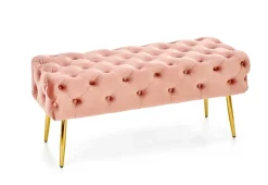 Halmar Fotele*ATHENA ławka różowy / złoty (1p=1szt)1 sztuka