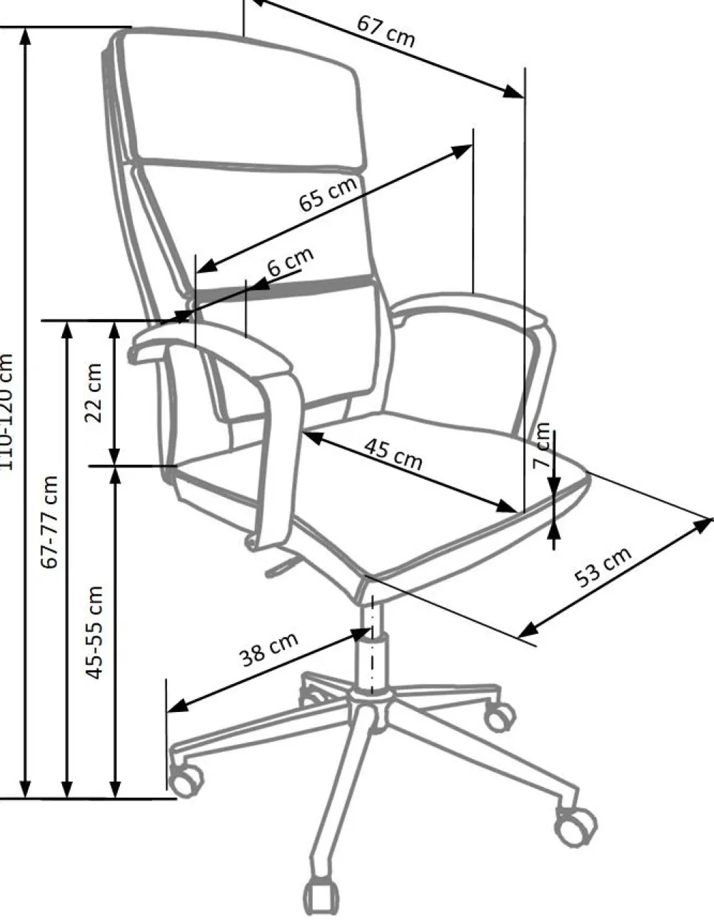 Halmar Fotele*AURELIUS fotel gabinetowy biały1 sztuka