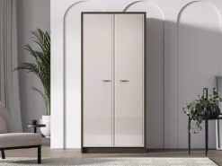 ML Meble Szafy*Avante 01 dąb windmill / MDF cashmere połysk - szafa 2D