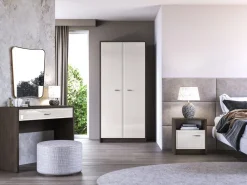 ML Meble Szafy*Avante 01 dąb windmill / MDF cashmere połysk - szafa 2D