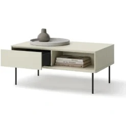 Lenart Stoliki Kawowe I Ławy*Ława z szufladą Epiro EP-08 kaszmirowa