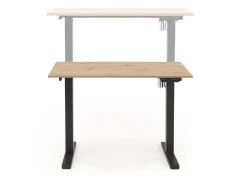 Halmar Biurka*B53 biurko biurko z funkcją regulacji wysokości, dąb artisan / czarny (2p=1szt)1 sztuka