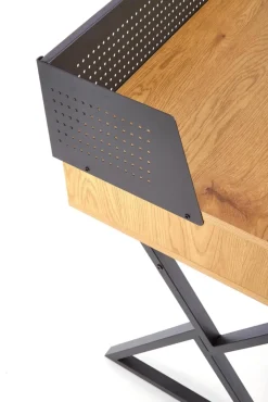 Halmar Biurka*B43 biurko dąb złoty / czarny (1p=1szt)1 sztuka