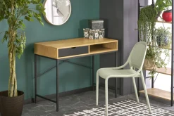 Halmar Biurka*B50 biurko naturalny / czarny (1p=1szt)1 sztuka