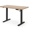Halmar Biurka*B54 biurko z funkcją regulacji wysokości, blat - dąb artisan, stelaż - czarny (2p=1szt)1 sztuka