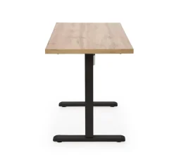 Halmar Biurka*B54 biurko z funkcją regulacji wysokości, blat - dąb artisan, stelaż - czarny (2p=1szt)1 sztuka