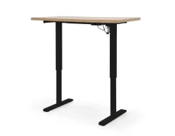 Halmar Biurka*B54 biurko z funkcją regulacji wysokości, blat - dąb artisan, stelaż - czarny (2p=1szt)1 sztuka