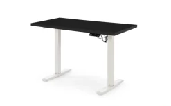 Halmar Biurka*B54 biurko z funkcją regulacji wysokości, blat - czarny, stelaż - biały (2p=1szt)1 sztuka