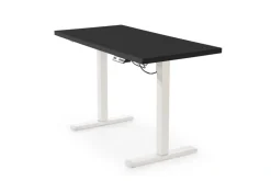 Halmar Biurka*B54 biurko z funkcją regulacji wysokości, blat - czarny, stelaż - biały (2p=1szt)1 sztuka