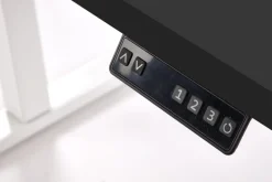 Halmar Biurka*B54 biurko z funkcją regulacji wysokości, blat - czarny, stelaż - biały (2p=1szt)1 sztuka