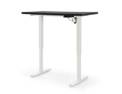 Halmar Biurka*B54 biurko z funkcją regulacji wysokości, blat - czarny, stelaż - biały (2p=1szt)1 sztuka
