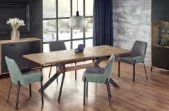 Halmar Stoły*BACARDI stół rozkładany dąb naturalny / czarny (2p=1szt)1 sztuka