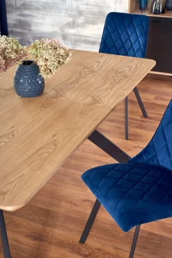 Halmar Stoły*BACARDI stół rozkładany dąb naturalny / czarny (2p=1szt)1 sztuka