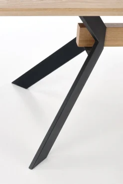 Halmar Stoły*BACARDI stół rozkładany dąb naturalny / czarny (2p=1szt)1 sztuka