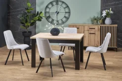 Halmar Stoły*BAGIO stół rozkładany 120-160/80 cm dąb artisan/czarny (2p=1szt)1 sztuka