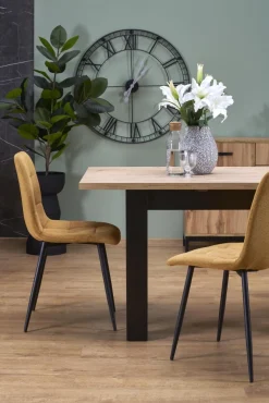 Halmar Stoły*BAGIO stół rozkładany 120-160/80 cm dąb artisan/czarny (2p=1szt)1 sztuka