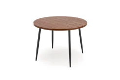 Halmar Stoły*BARRY stół okrągły, blat - orzechowy, nogi - czarny (1p=1szt)1 sztuka