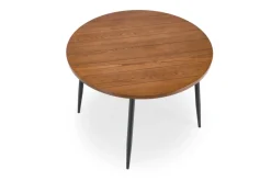 Halmar Stoły*BARRY stół okrągły, blat - orzechowy, nogi - czarny (1p=1szt)1 sztuka