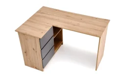 Halmar Biurka*BEGA biurko, dąb artisan / grafitowy (2p=1szt)1 sztuka