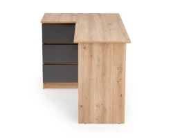 Halmar Biurka*BEGA biurko, dąb artisan / grafitowy (2p=1szt)1 sztuka