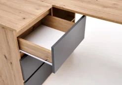 Halmar Biurka*BEGA biurko, dąb artisan / grafitowy (2p=1szt)1 sztuka