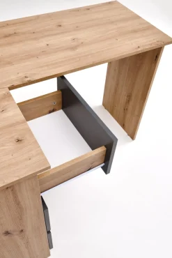 Halmar Biurka*BEGA biurko, dąb artisan / grafitowy (2p=1szt)1 sztuka