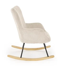 Halmar Fotele*BELMIRO fotel wypoczynkowy z funkcją kołyski, kremowy (1p=1szt)1 sztuka
