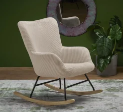 Halmar Fotele*BELMIRO fotel wypoczynkowy z funkcją kołyski, kremowy (1p=1szt)1 sztuka