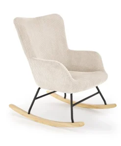 Halmar Fotele*BELMIRO fotel wypoczynkowy z funkcją kołyski, kremowy (1p=1szt)1 sztuka