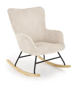 Halmar Fotele*BELMIRO fotel wypoczynkowy z funkcją kołyski, kremowy (1p=1szt)1 sztuka