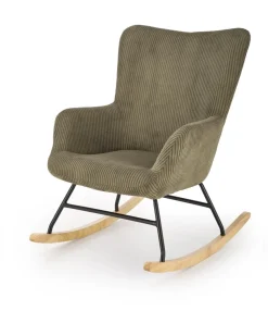 Halmar Fotele*BELMIRO fotel wypoczynkowy z funkcją kołyski, oliwkowy (1p=1szt)1 sztuka