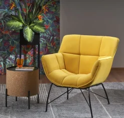 Halmar Fotele*BELTON fotel wypoczynkowy żółty (1p=1szt)1 sztuka