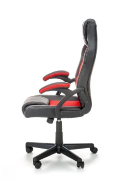 Halmar Fotele*BERKEL fotel gabinetowy czarno-czerwony (1p=1szt)1 sztuka