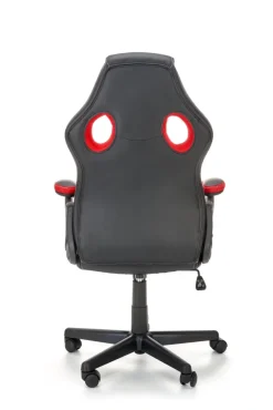 Halmar Fotele*BERKEL fotel gabinetowy czarno-czerwony (1p=1szt)1 sztuka