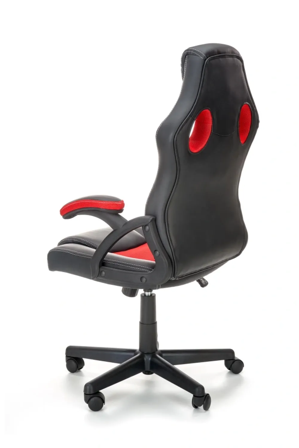 Halmar Fotele*BERKEL fotel gabinetowy czarno-czerwony (1p=1szt)1 sztuka